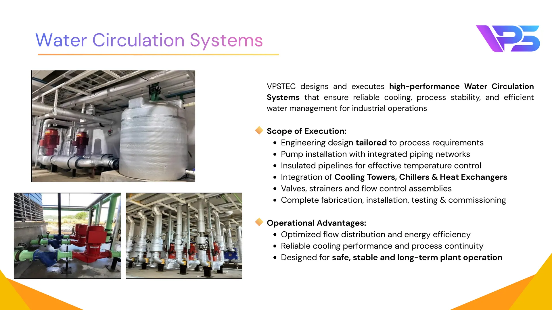 Water Circulation Systems. Company profile slide 2 of 18.